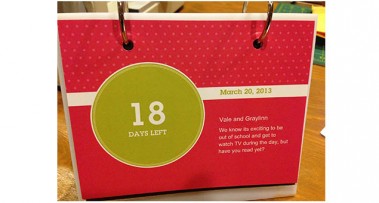 Countdown as a read-a-thon challenge to kids - we love it!