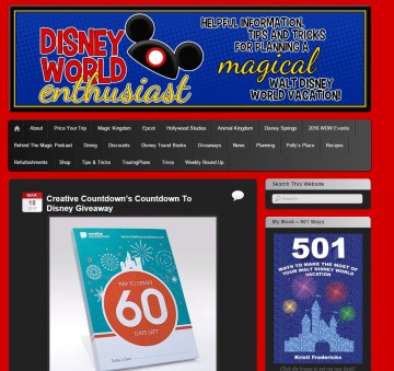 Featured by our friend at Disney World Enthusiast!